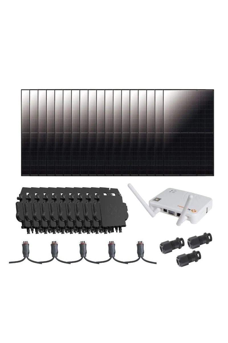 Complete Grid-Tie Solar Kit - 7.38kW Solar w/ Microinverters | 18 x 410W Solar Panels [MIK-PLUS]