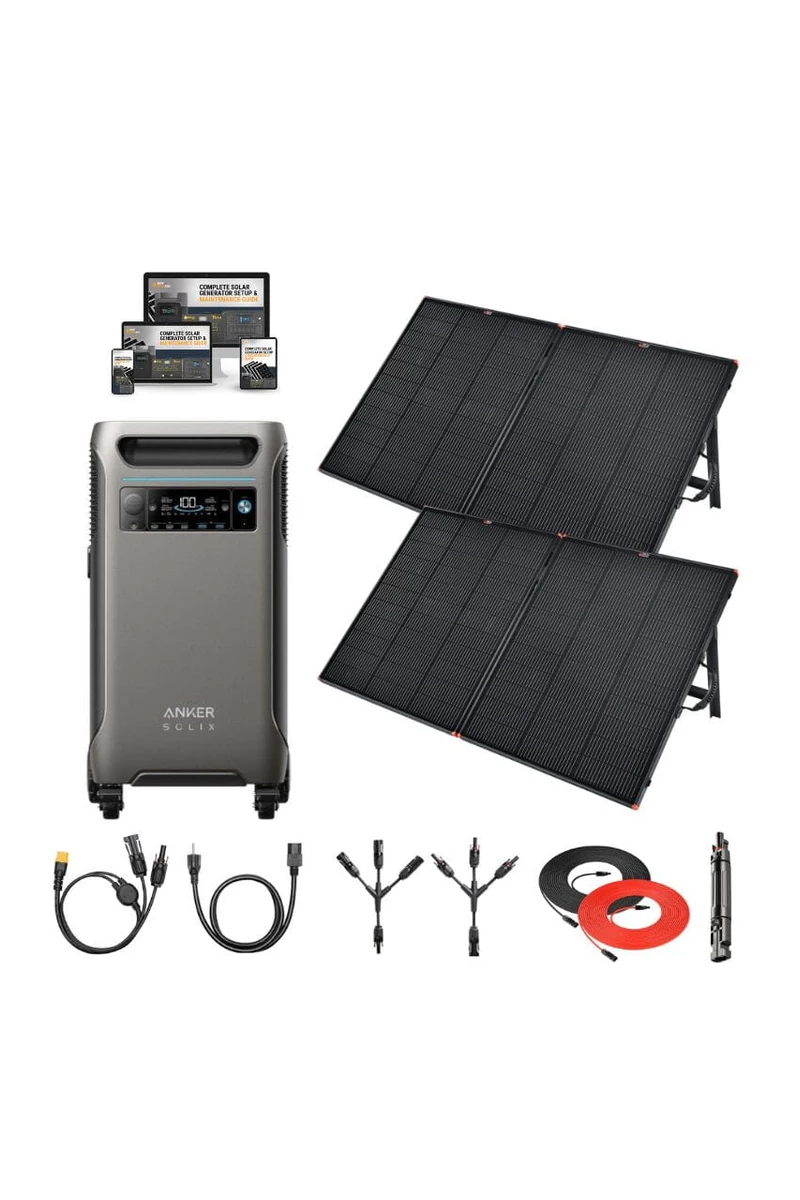 1Anker F3800 - 3,840Wh / 6,000W Solar Power Station | 1,600W Solar Input | Choose Your Custom Bundle | 5-Year Warranty | Complete Solar Kit